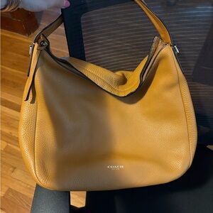 Coach Tan Leather Hobo with Slouchy Design